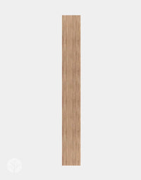 Oak Mini-Ridge flexible tambour wood panel for luxury wall design, showcasing natural oak texture and versatility in interiors.