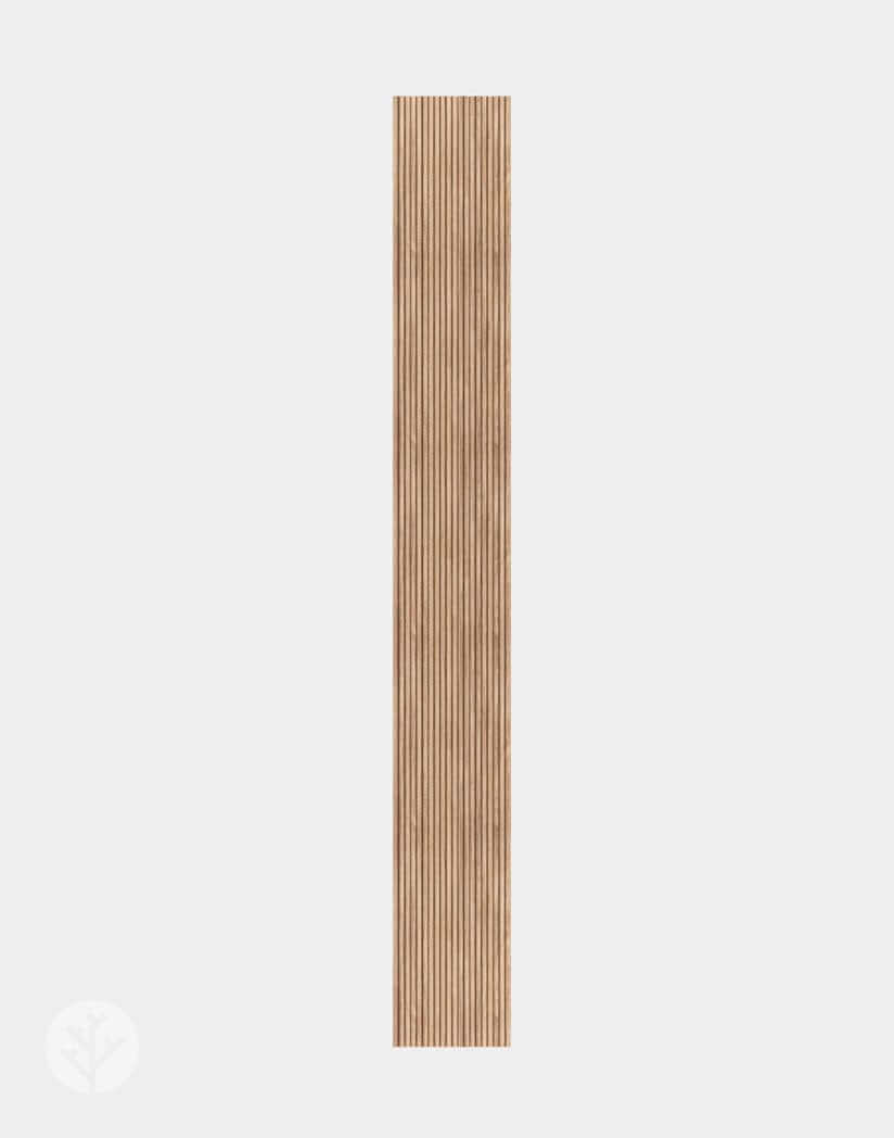 Oak Mini-Ridge flexible tambour wood panel for luxury wall design, showcasing natural oak texture and versatility in interiors.