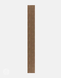 Walnut Ridge flexible tambour wood panel for luxury wall designs, suitable for straight and curved surfaces in homes or businesses.